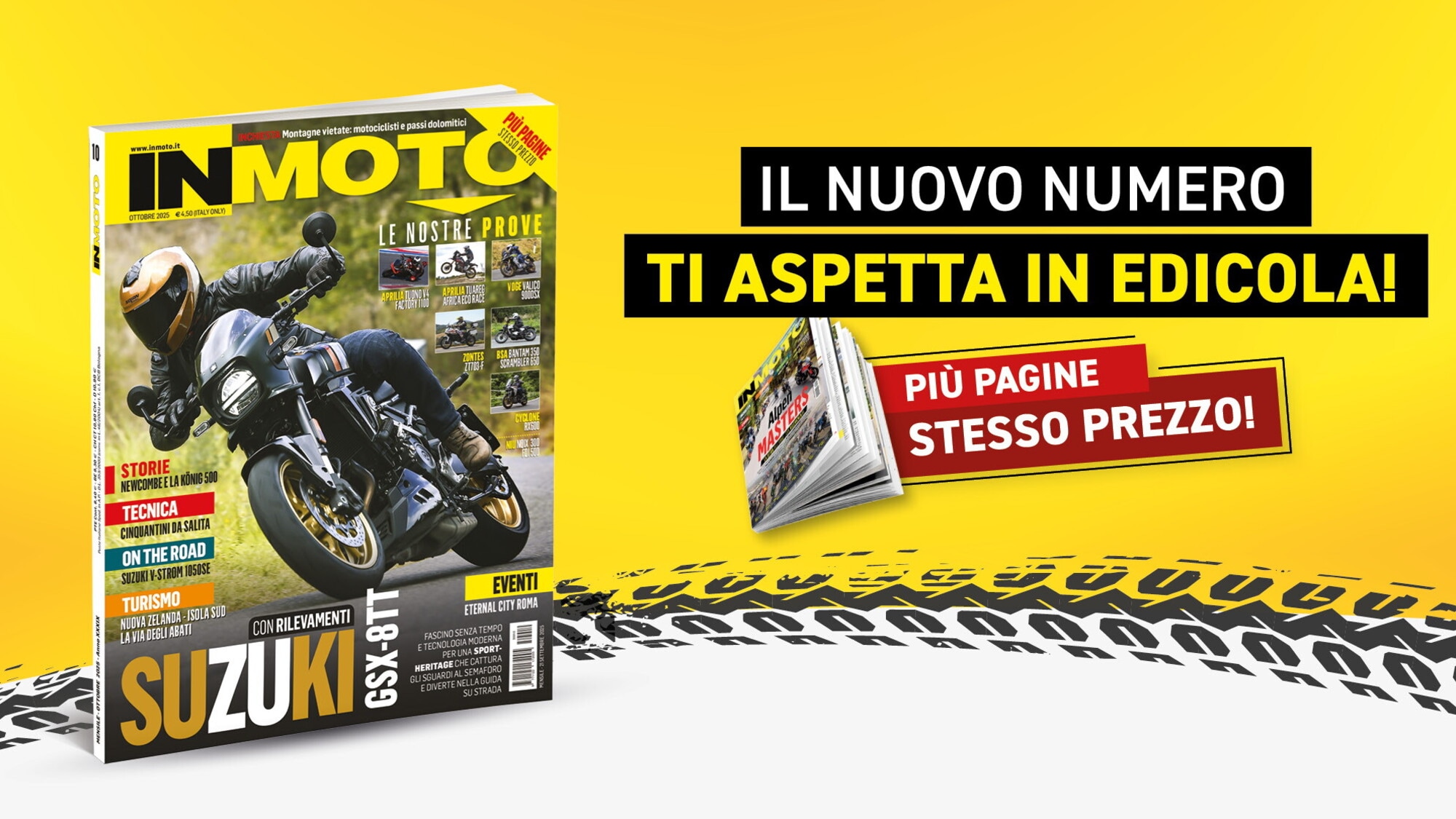 InMoto in edicola con la Suzuki GSX-8TT