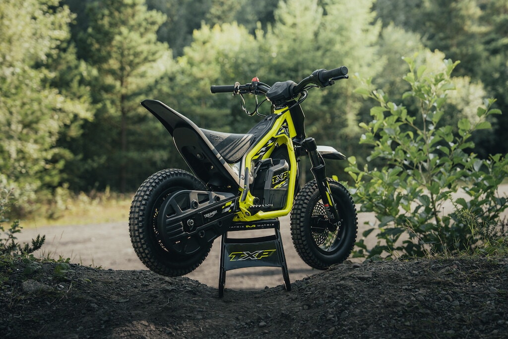  Triumph TXP: le Foto della prima gamma elettrica dedicata ai ragazzi