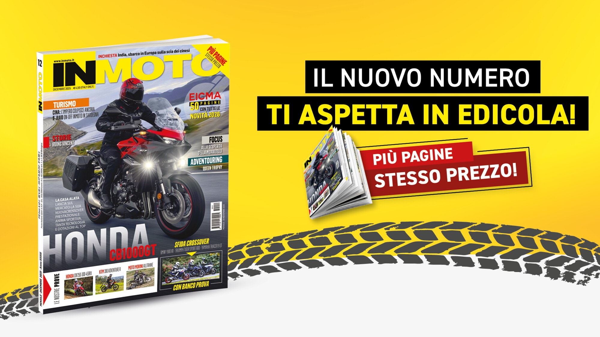 InMoto in edicola con la Honda CB1000GT