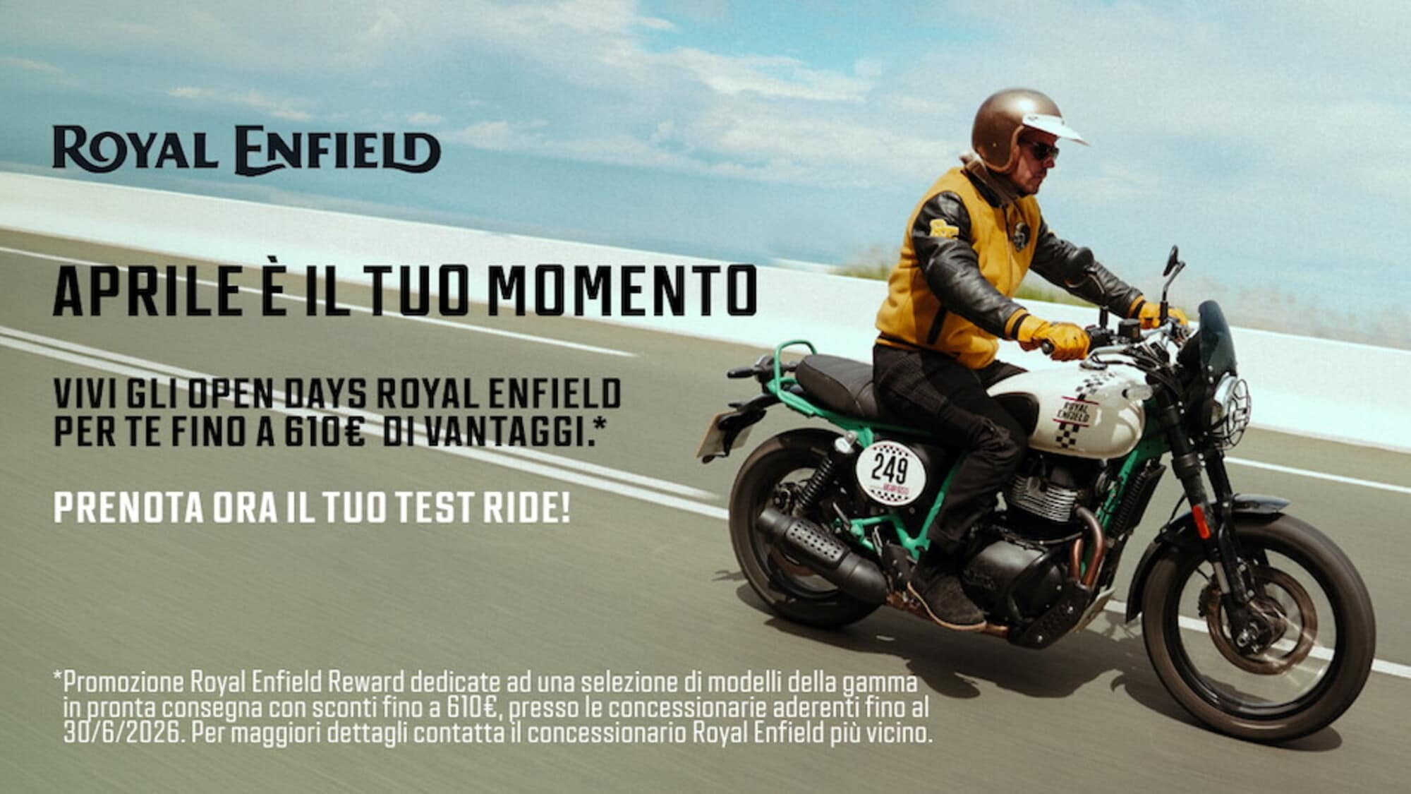 Royal Enfield: Porte Aperte nei concessionari dal 13 al 18 aprile