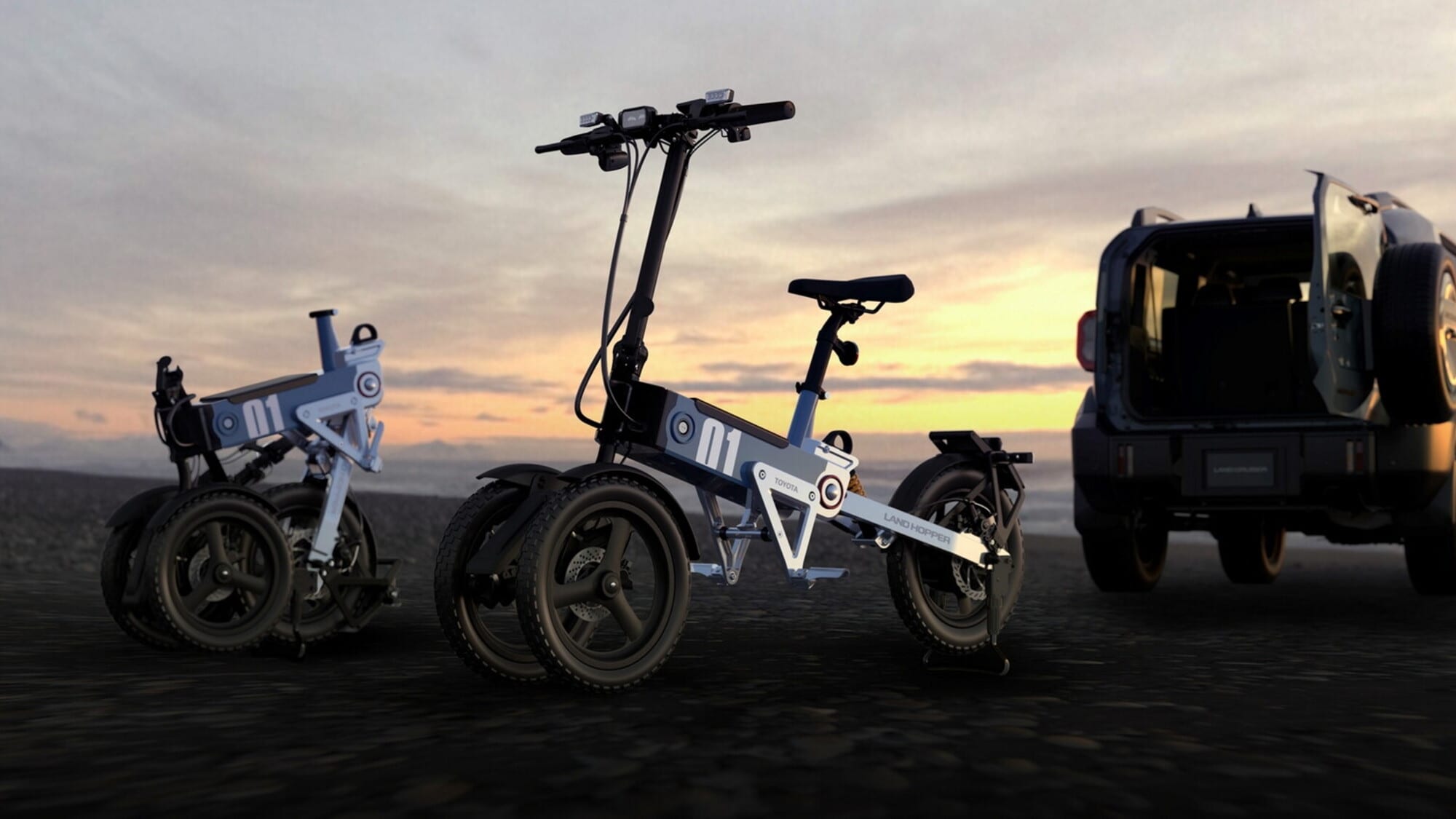 Toyota si lancia sui monopattini con il Land Hopper: elettrico pieghevole per il fuoristrada