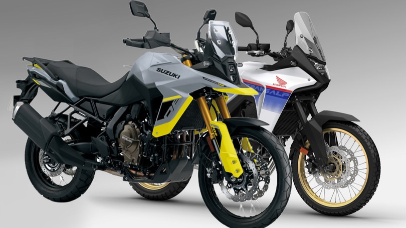 Suzuki V-Strom 800DE Vs Honda Transalp 750: faccia a faccia