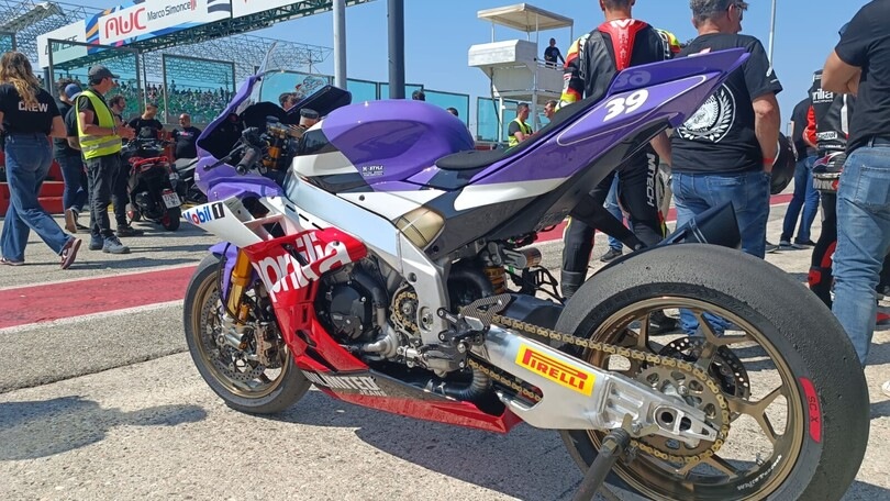 Aprilia All Stars: Alex Gramigni sfila con la evocativa "KitGram"