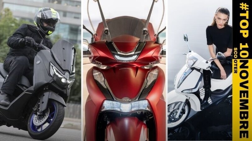Top 10 mercato: gli scooter più venduti a novembre 2024