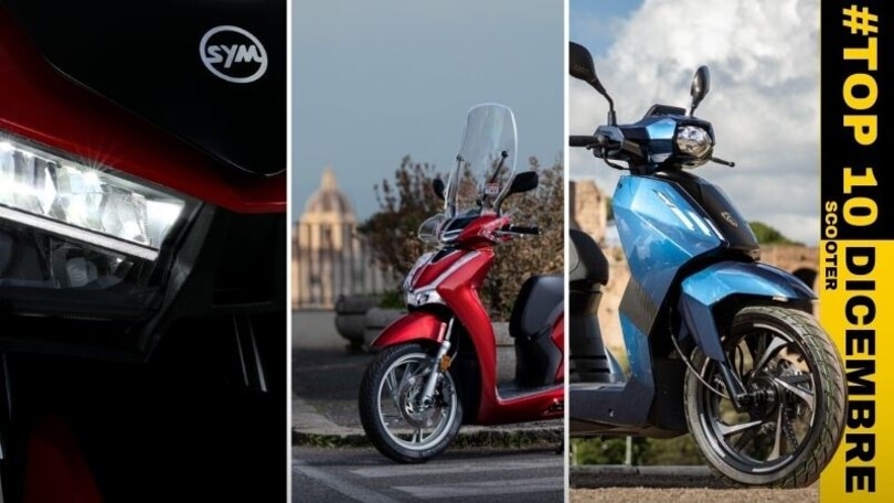 Top 10 mercato: gli scooter più venduti a dicembre 2024