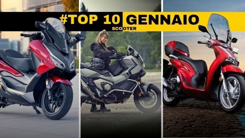 Top 10, gli scooter più venduti a gennaio 2025: Honda domina il mercato