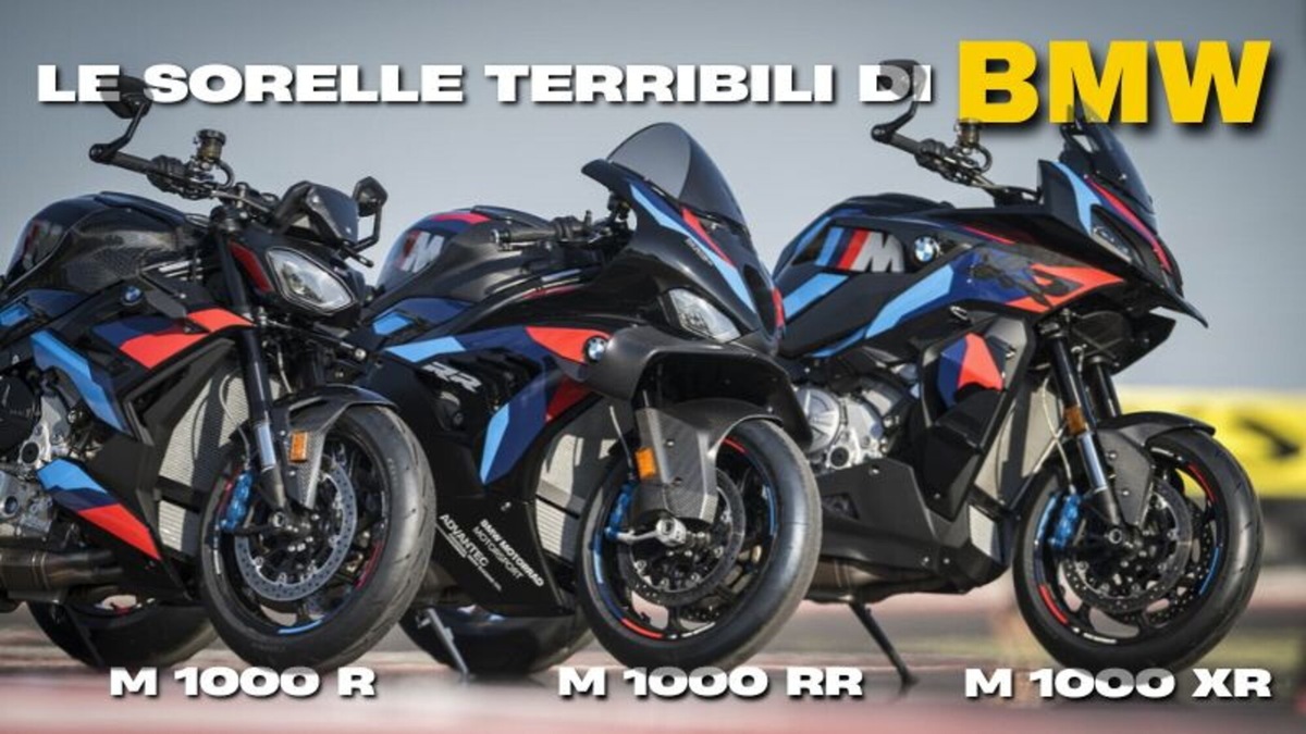 In pista con le M 1000 RR, M 1000 R e M 1000 XR: la famiglia da corsa di BMW