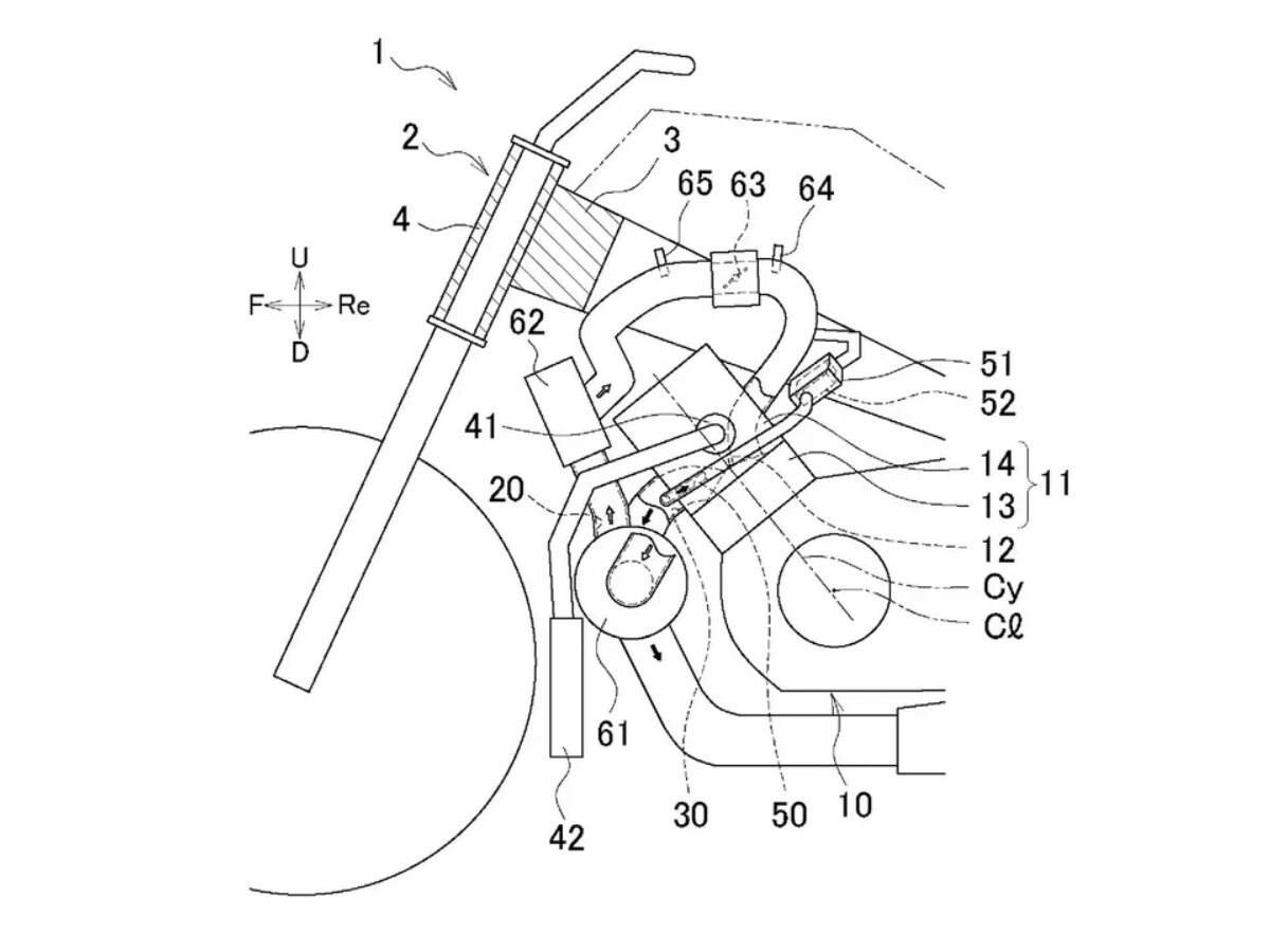 Yamaha brevetta un turbo elettrico per il motore 3 cilindri