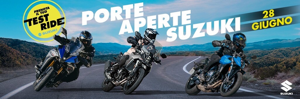 Suzuki "Porte Aperte": un’intera giornata di test ride in tutta Italia