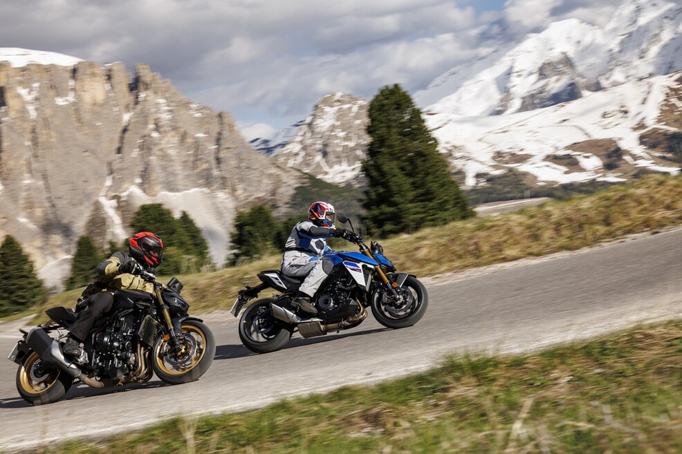 Honda CB1000 Hornet SP vs Suzuki GSX-S1000 EVO: le foto della sfida | Alpen Masters 2025