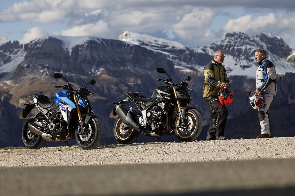 Honda CB1000 Hornet SP vs Suzuki GSX-S1000 EVO: le foto della sfida | Alpen Masters 2025