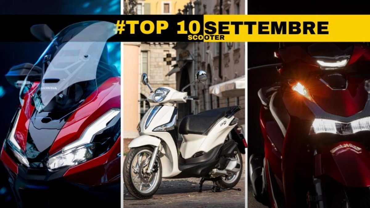 Top 10 scooter più venduti a settembre 2025: non solo SH 125, Kymco e Piaggio sul podio