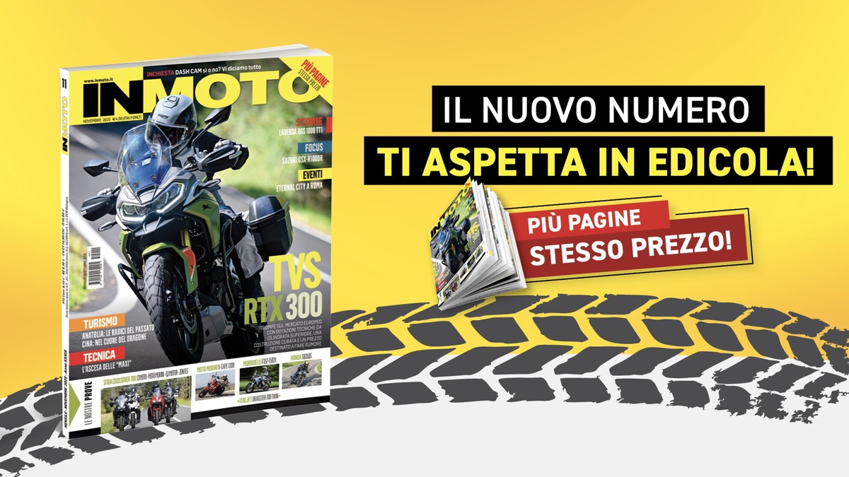InMoto è in edicola con la TVS Motor RTX 300