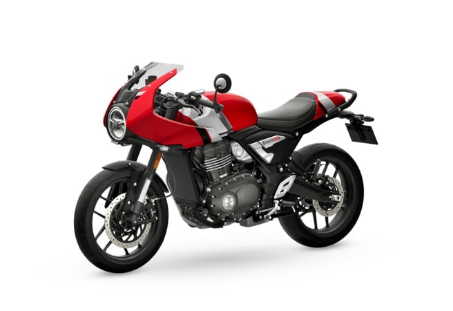 Triumph Thruxton 400: le foto della novità per patente A2