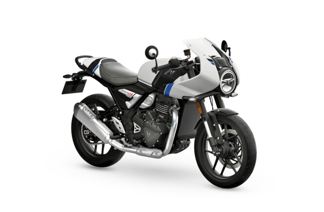 Triumph Thruxton 400: le foto della novità per patente A2