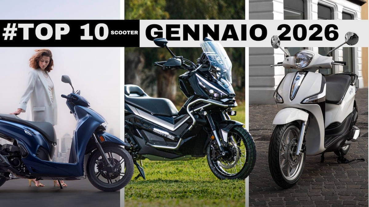 Top 10 scooter più venduti a gennaio 2026