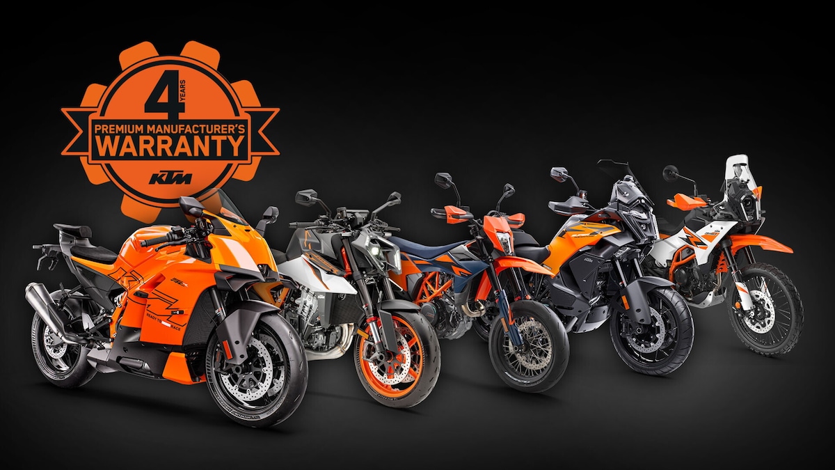 KTM estende la garanzia su tutta la gamma stradale