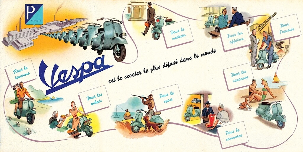 Vespa 80 anni: uomini, fabbrica e sogni in movimento. Le foto storiche