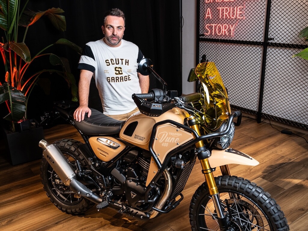Triumph Dune 400: le foto della Scrambler che sogna i grandi rally nel deserto