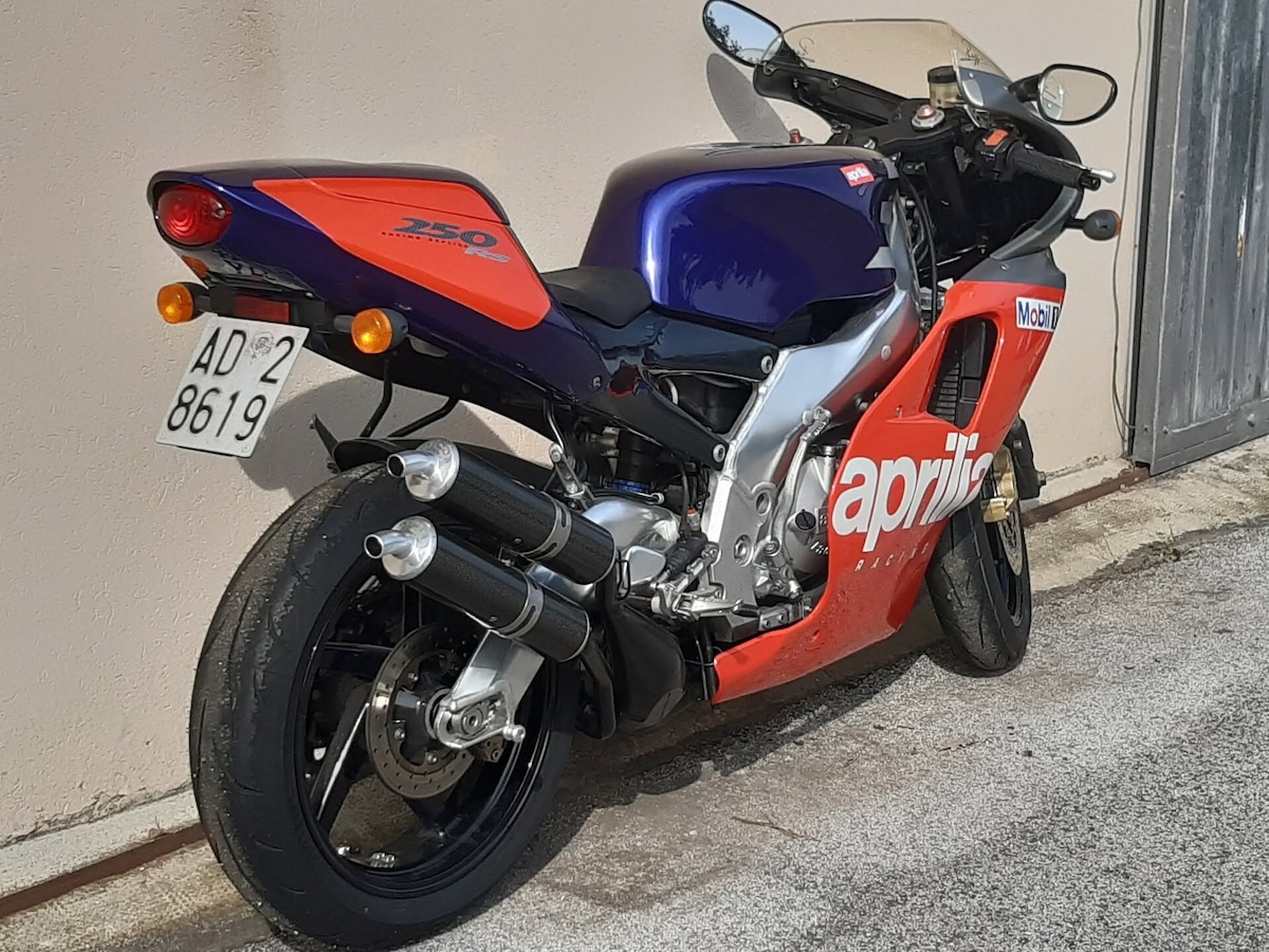 La Aprilia RS 250 di Loris Reggiani all'asta: le foto