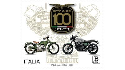 Moto Guzzi: emesso un francobollo per il centenario