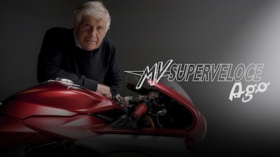 MV Agusta Superveloce AGO, la nuova sportiva sfila a Misano con Agostini