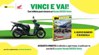 Vinci uno scooter Honda SH125i Vetro con InMoto. Scopri come!