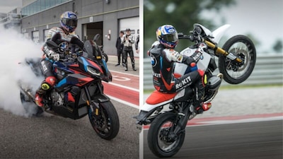 BMW, Toprak prova le M1000 e la nuova R12 G\S a modo suo: LE FOTO