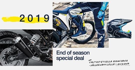 Husqvarna, dal 1 al 24 dicembre sconti su accessori e abbigliamento