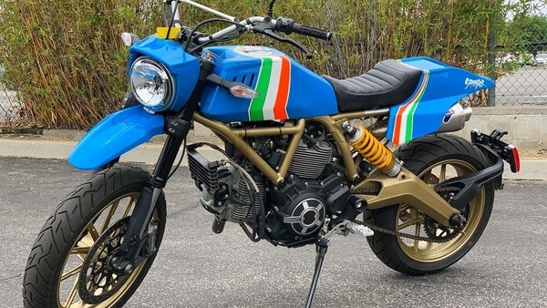 Ducati Scrambler by Grime, tricolore e anni '80