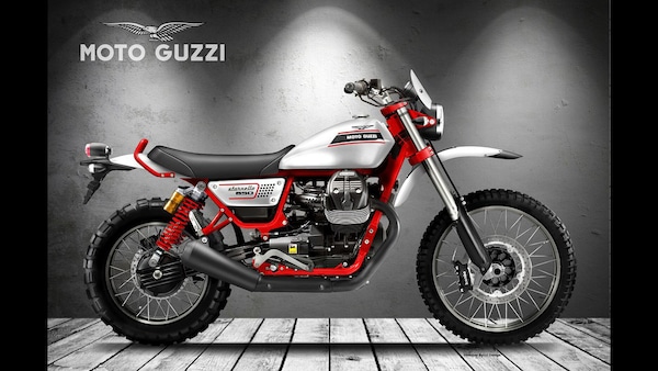 Una Guzzi V85 TT in versione scrambler? Perché no!