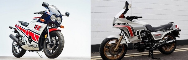 Yamaha FZ600 e Honda CX500 Turbo: gli anni '80 all'asta
