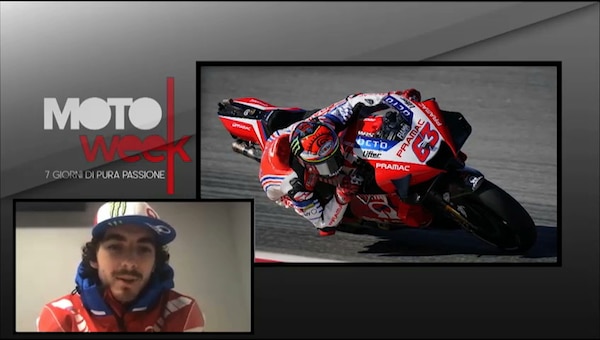 Motoweek, Bagnaia: "La moto per un viaggio? La Ducati Multistrada"