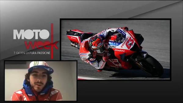 Motoweek, Bagnaia: "La moto per un viaggio? La Ducati Multistrada"