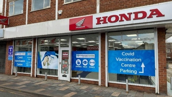 Concessionaria Honda diventa un centro vaccini Covid