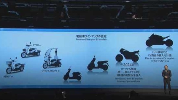 Honda, tre moto elettriche entro il 2024