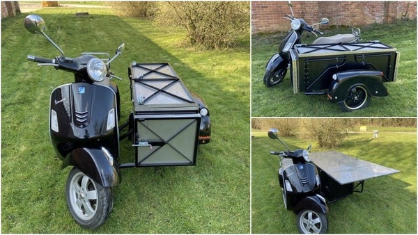 Una Vespa GTS 300 diventa una cucina mobile grazie a Watsonian Sidecars