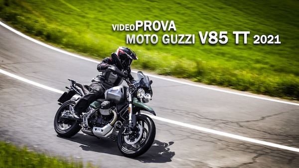 Video-prova Moto Guzzi V85 TT 2021: l'avventurosa fuori dal coro