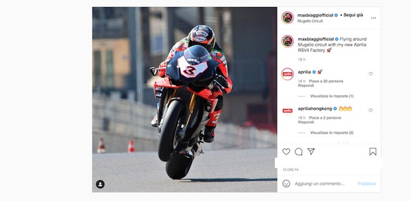 Aprilia, Biaggi in volo sulla RSV4 al Mugello: "Stesse sensazioni con la MotoGP del 2005"