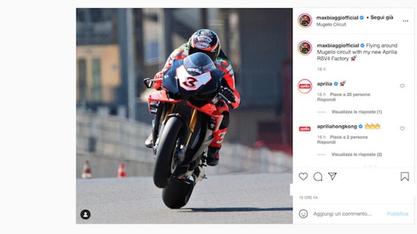 Aprilia, Biaggi in volo sulla RSV4 al Mugello: "Stesse sensazioni con la MotoGP del 2005"