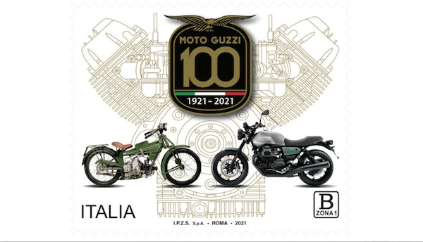 Moto Guzzi: emesso un francobollo per il centenario