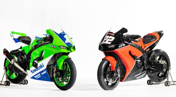 Kawasaki, 125 anni di storia: Rea celebra Scott Russel, Lowes la GPZ di Top Gun