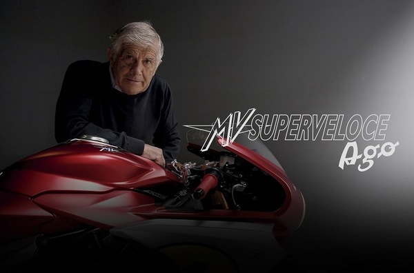 MV Agusta Superveloce AGO, la nuova sportiva sfila a Misano con Agostini