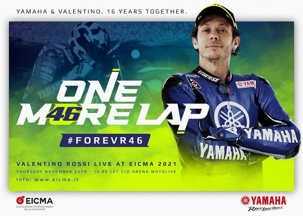 Valentino Rossi, con Yamaha a EICMA 2021