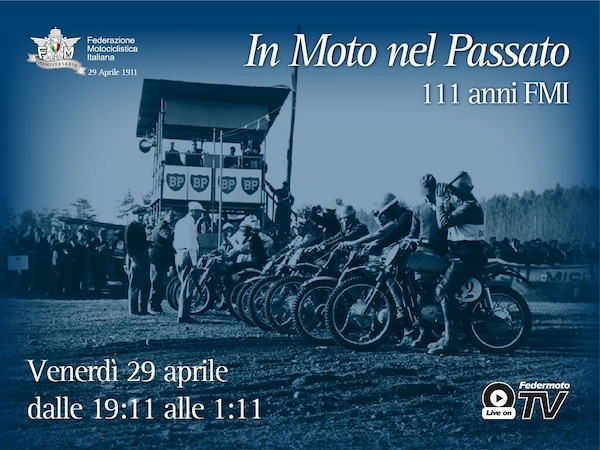 "In Moto nel passato": su Federmoto TV evento speciale per i 111 anni