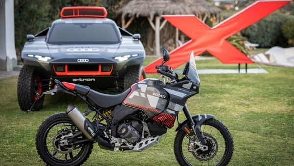 Ducati DesertX e Audi RS Q e-tron, protagoniste in Sardegna