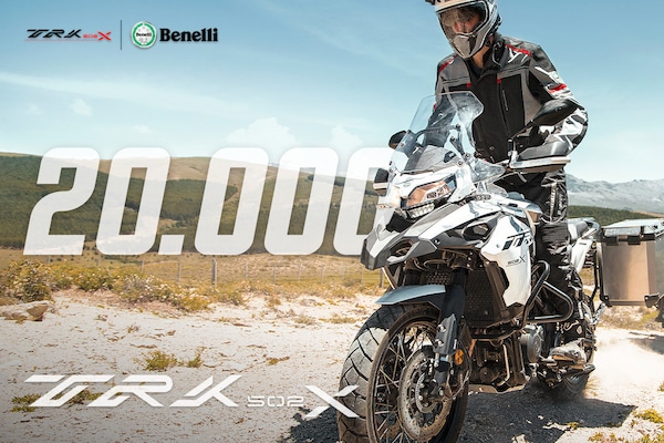 Benelli TRK 502, immatricolato il numero 20.000: "Traguardo storico"
