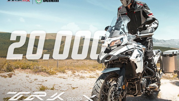 Benelli TRK 502, immatricolato il numero 20.000: "Traguardo storico"