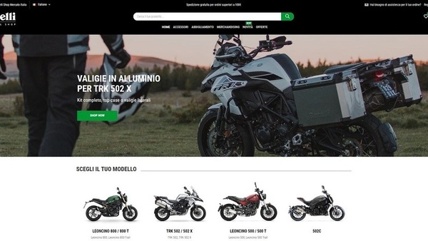 Benelli lancia la nuova piattaforma e-commerce