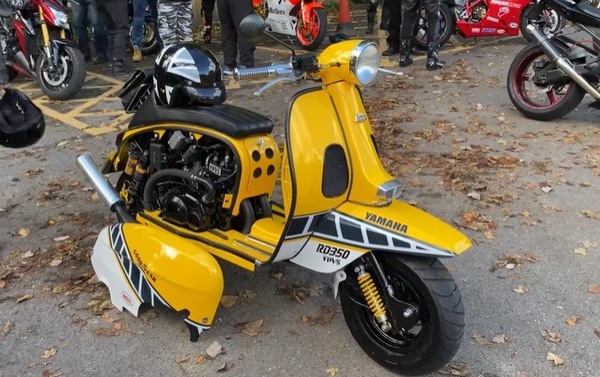 Telaio Lambretta, motore Yamaha RD 350: nasce la... Yambretta